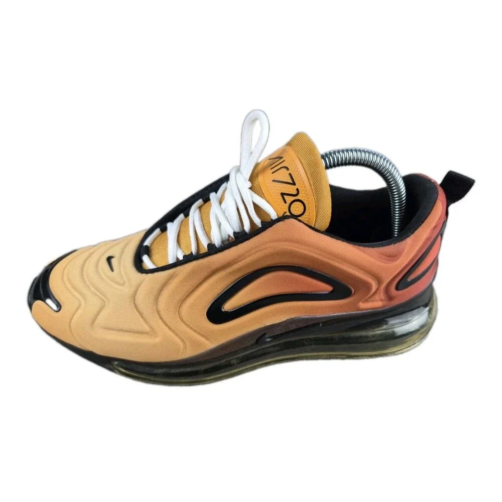Nike Air Max 720 Sunset Sneakers Men's Sz US 8 Orange/Black Shoes AO2924-800